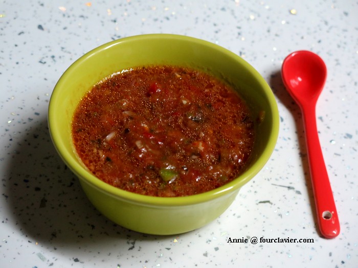 sauce tomate pour apéritif, mode Chili