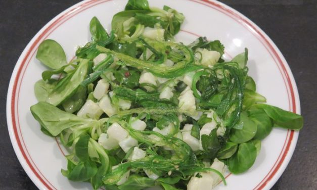 Poisson blanc mariné en salade