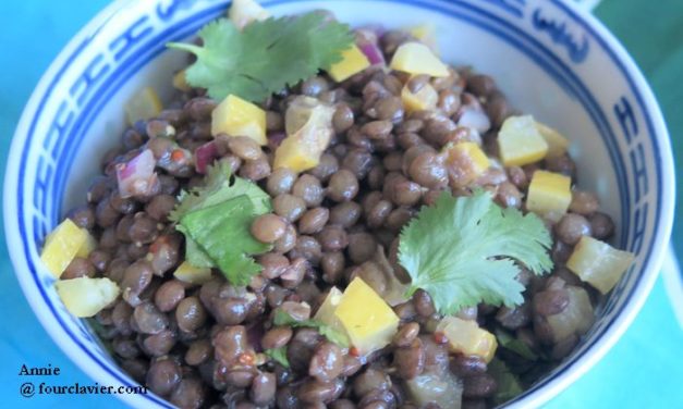 Salade de lentilles au citron confit