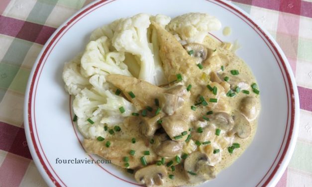 Aiguillettes de poulet sauce moutarde