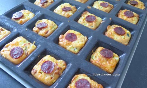 Muffins au chorizo et courgette