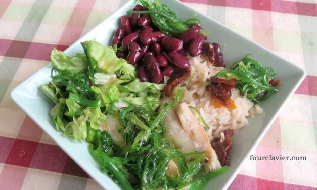 Poke bowl aux haricots rouges