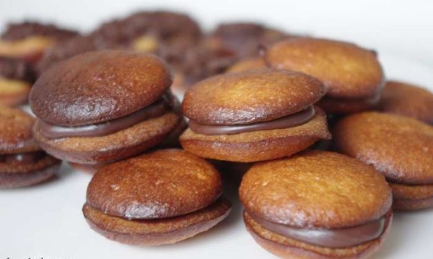 Bouchées au chocolat, façon macarons