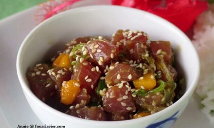 Poke bowl au thon rouge et algues japonaises