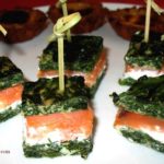 Bouchée apéritif : épinard-saumon-ricotta