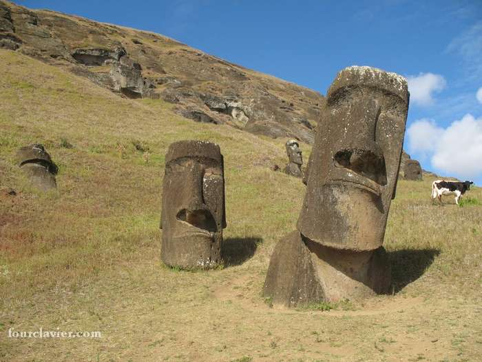 Les Moai de Rapa Nui, le site de Rano Raraku