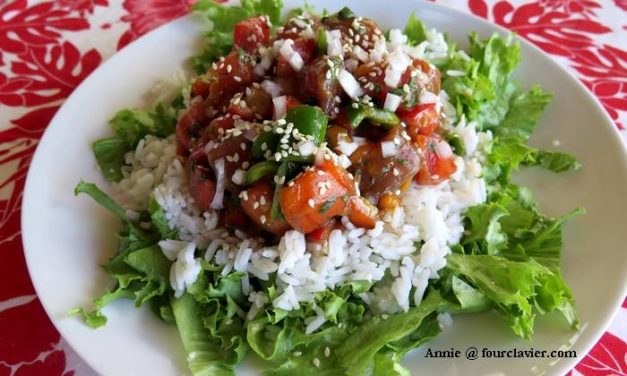 Poke Bowl tropical, comme à Hawaï