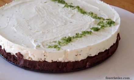 Cheesecake chocolat citron vert, sans cuisson