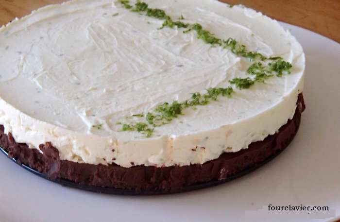 Cheesecake chocolat citron vert