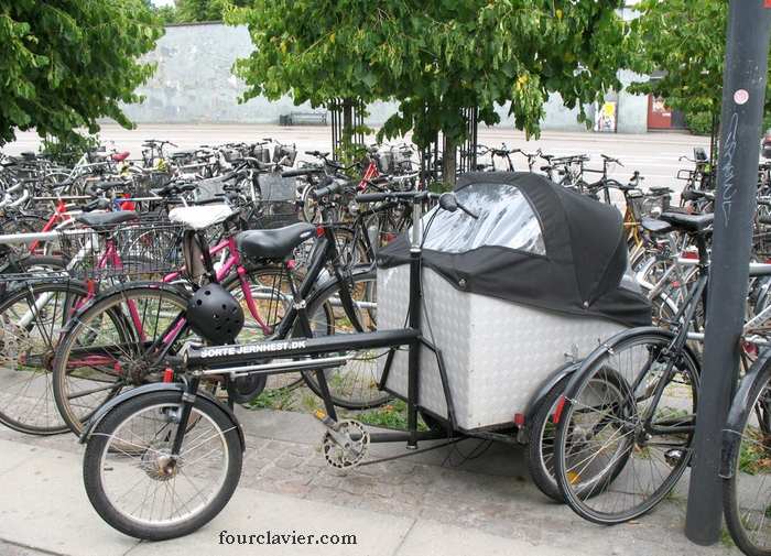 vélo familial à Copenhague