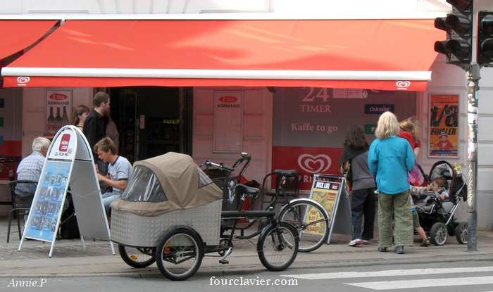 vélo familial à Copenhague
