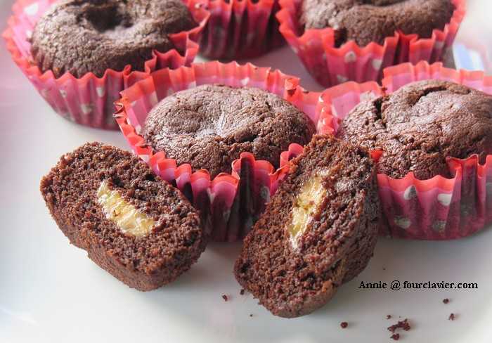 muffins chocolat bananes