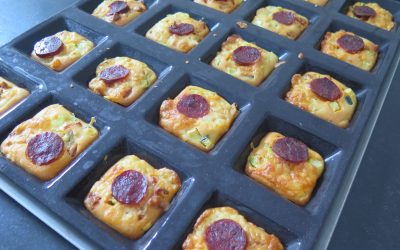 Muffins au chorizo et courgette