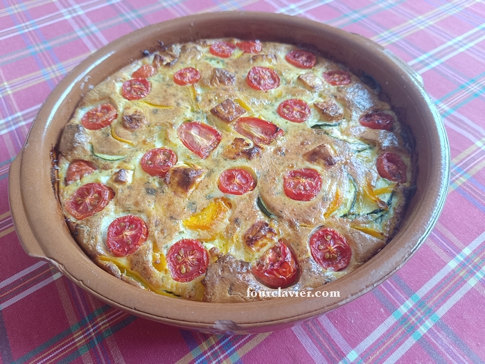 Clafoutis de légumes d&rsquo;été à la feta